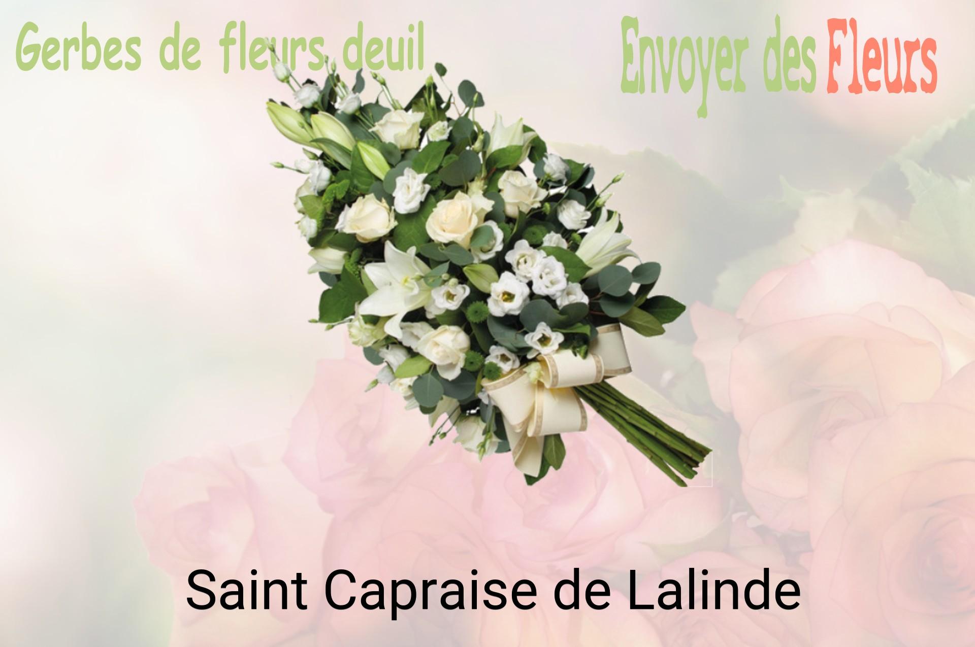 Gerbe de fleurs de deuil livrée à Saint-Capraise-de-Lalinde